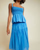 Yumi Smocked Tiered Skirt in Lapis - thumbnail