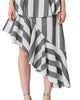 Echo Ruffle Skirt in Navy & White - thumbnail