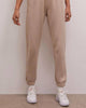 Slim Quilted Jogger in Almond - thumbnail