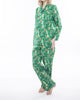 Deer Jamas Long Sleeve Pajama Set in Green - thumbnail