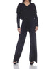 Sunny Slenderizing Winged Jumpsuit in Black - thumbnail