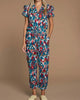 Charlotte Jumpsuit in Abstract Floral - thumbnail
