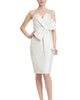 Strapless Bow Cocktail Dress In Ecru - thumbnail