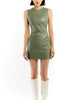 Dio Dress In Olive - thumbnail