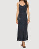 Spaghetti Strap Long Maxi Dress In Black - thumbnail