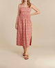 Vivana Floral Dress in Red Floral - thumbnail