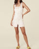 Jolene Lace Mini Dress in Antique White - thumbnail