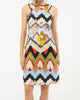 Short Sleeveless Fresco Halter Dress in Reggae - thumbnail