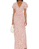 Reis Maxi Dress in Gita Floral Red - thumbnail