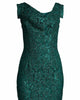 Jackie O Green Sequin Dress In Green - thumbnail
