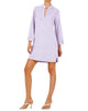 Laguna Velour Shirt Dress in Light Lilac - thumbnail