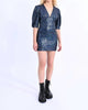 World Spins Around Dress In Midnight Blue - thumbnail