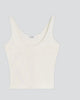 Rio Fitted Scoop Neck Tank Top in Natural - thumbnail
