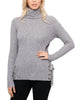 Julietta Turtleneck Sweater in Grey - thumbnail