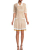 Eco Tulle Blend Pointelle Polo in Merigold - thumbnail