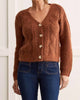 Cardigan With Faux Horn Buttons in Copper - thumbnail
