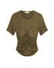 Tansy Clean Stretch Bustier Tee in Green - thumbnail