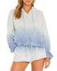 Jenna Sweatshirt in Glitter Cornflower Dip Dye - thumbnail