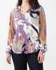 Button Down Top in Collage Print - thumbnail