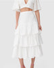 Sinatra Midi Skirt in Porcelain - thumbnail