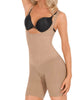 Seamless Open Bust Boxer Body Shaper in Nude - thumbnail