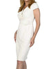 Woven Dress In Cream - thumbnail