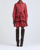 Sterling Long Sleeve Pleated Mini Dress In Rhubarb - thumbnail