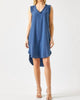 Sleeveless Tank Dress in Sea Blue - thumbnail