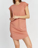 Mikado T-Shirt Dress in Adobe Rose - thumbnail