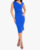 Classic Jackie O Sheath Dress In Cobalt - thumbnail