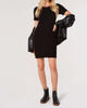 Color Sideblock Bodycon Knit Dress In Black - thumbnail