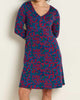 Rosalinda Dress In True Navy Florist Print - thumbnail