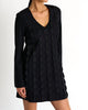 Scallop Detail Dress In Black - thumbnail