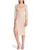 Ginette Dress In Beige - thumbnail