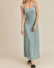 Modal Strappy Open Back Maxi Dress With Lining in Atlantic Blue - thumbnail