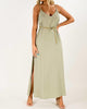 Molly Belted Dress In Jade - thumbnail