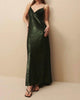 Josephine Long Dress In Emerald - thumbnail