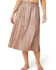 Uptown Pleated Skirt in Champagne - thumbnail