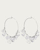 Rock Candy Wire Hoops in Silver - thumbnail
