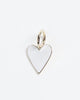 Small Enamel Helena Pendant in White/Gold - thumbnail