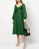 Melody Midi Dress In Emerald - thumbnail