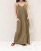 Everyday Maxi Dress In Dusty Olive - thumbnail