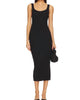 Santos Sweater Midi Dress In Black - thumbnail