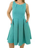 Anita Fit-And-Flare Dress in Turquoise - thumbnail