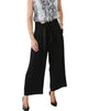 Paperbag Crop Pant in Black - thumbnail