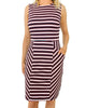 Cabana Panel Dress in Red/Blue/White Stripe - thumbnail