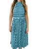 Mindy Shirred Midi Dress in Mod Geo - thumbnail