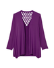 Jessica Long Sleeve Cage Back Cardigan - thumbnail