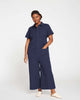 Kate Stretch Cotton Twill Jumpsuit - thumbnail