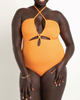 Emely Cutout Bodysuit With Halter - thumbnail
